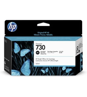HP 730 Noir Photo - Cartouche d'encre HP d'origine (P2V67A)