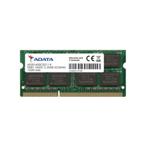 Barrette mémoire ADATA SO-DIMM 2GB DDR3 1600MHz - PC Portable (AD3S1600C2G11)