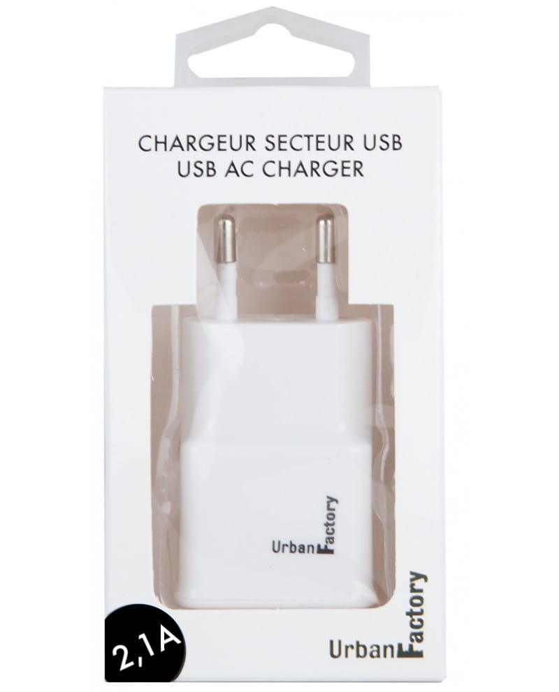 Chargeur secteur Urban Factory - USB 2.1 A - Eco Participation (WCD21UF) — image 2