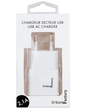 Chargeur secteur Urban Factory - USB 2.1 A - Eco Participation (WCD21UF) — image 2