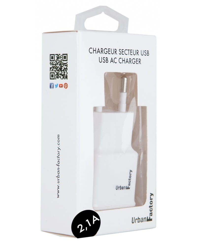 Chargeur secteur Urban Factory - USB 2.1 A - Eco Participation (WCD21UF) — image 3