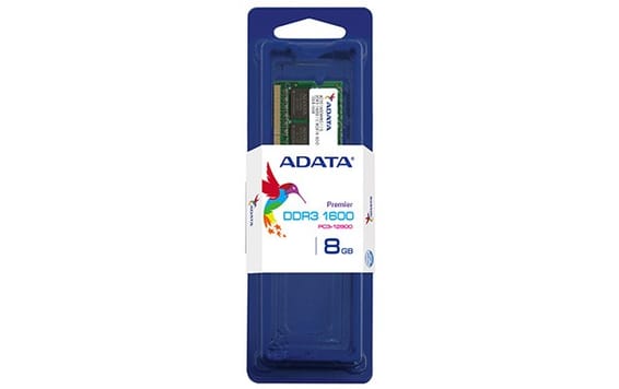 Barrette mémoire ADATA 8GB DDR3 256*8 PC3-12800 - PC Portable