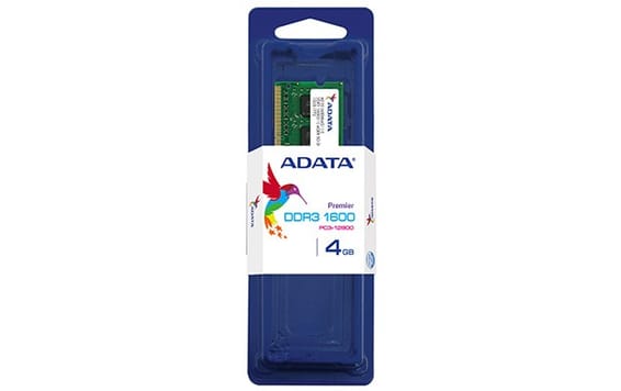 Barrette mémoire ADATA 4GB DDR3 256*8 PC3-12800 - PC Portable