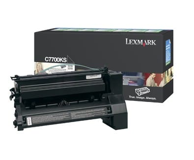 Cartouche toner Lexmark Return Programme (6K) C77x, X772e noir (C7700KS)