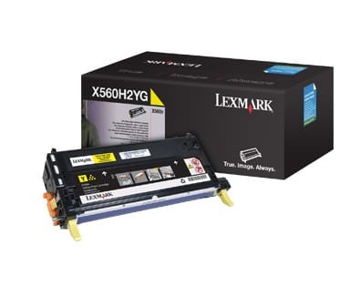 Cartouche toner Lexmark haute capacité (10K) X560 jaune (X560H2YG)