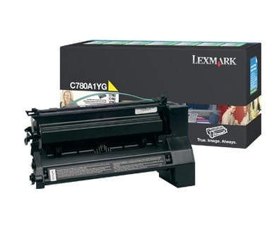 Cartouche toner Lexmark Return Programme (6K) C780, C782 jaune (C780A1YG)