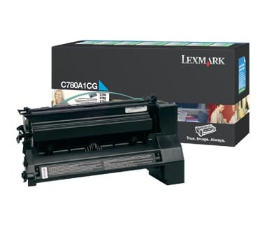 Cartouche toner Lexmark Return Programme (6K) C780, C782 cyan (C780A1CG)