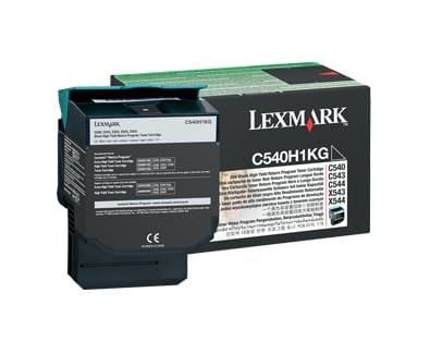 Cartouche toner Lexmark Return Programme haute capacité (2.5K) C54x, X54x noir (C540H1KG)