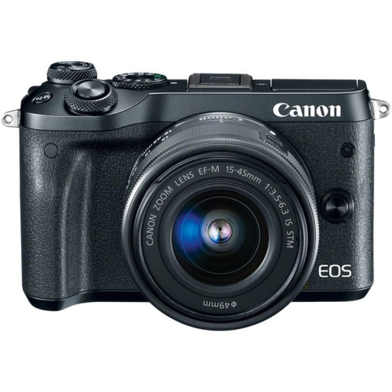 Appareil photo Canon EOS M6 - Compact Hybride + 15-45 mm (1724C012AA)
