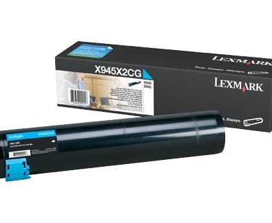 Cartouche toner Lexmark haute capacité (22K) X940e, X945e cyan (X945X2CG) — image 1