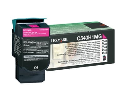 Cartouche toner Lexmark Return Programme haute capacité (2K) C54x, X54x magenta (C540H1MG)