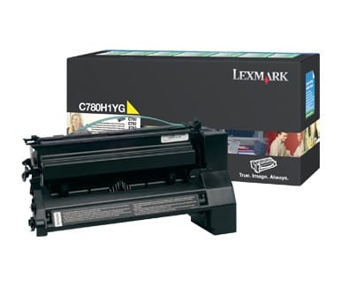 Cartouche toner Lexmark Return Programme Haute Capacité (10K) C780, C782 jaune (C780H1YG)