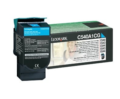 Cartouche toner Lexmark Return Programme (1K) C54x, X54x cyan (C540A1CG)