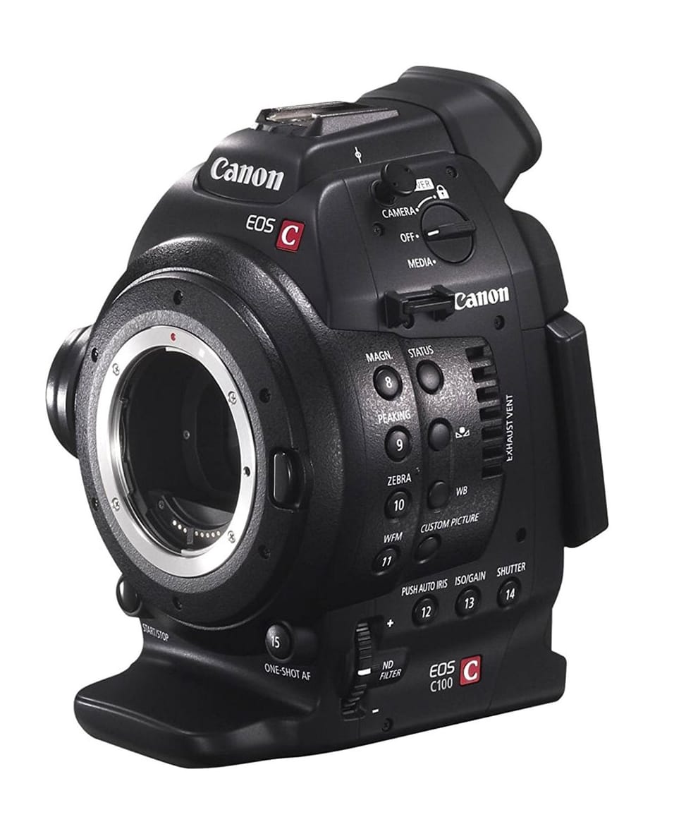 Appareil Photo Cinema Canon EOS C100 avec Objectif EF-S 18-55mm MF 3,5-5,6 IS II (6340B003AB) — image 1