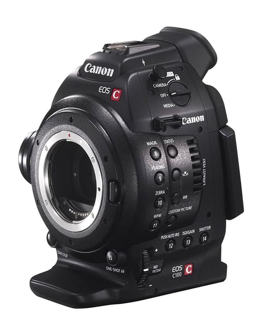 Appareil Photo Cinema Canon EOS C100 avec Objectif EF-S 18-55mm MF 3,5-5,6 IS II (6340B003AB)
