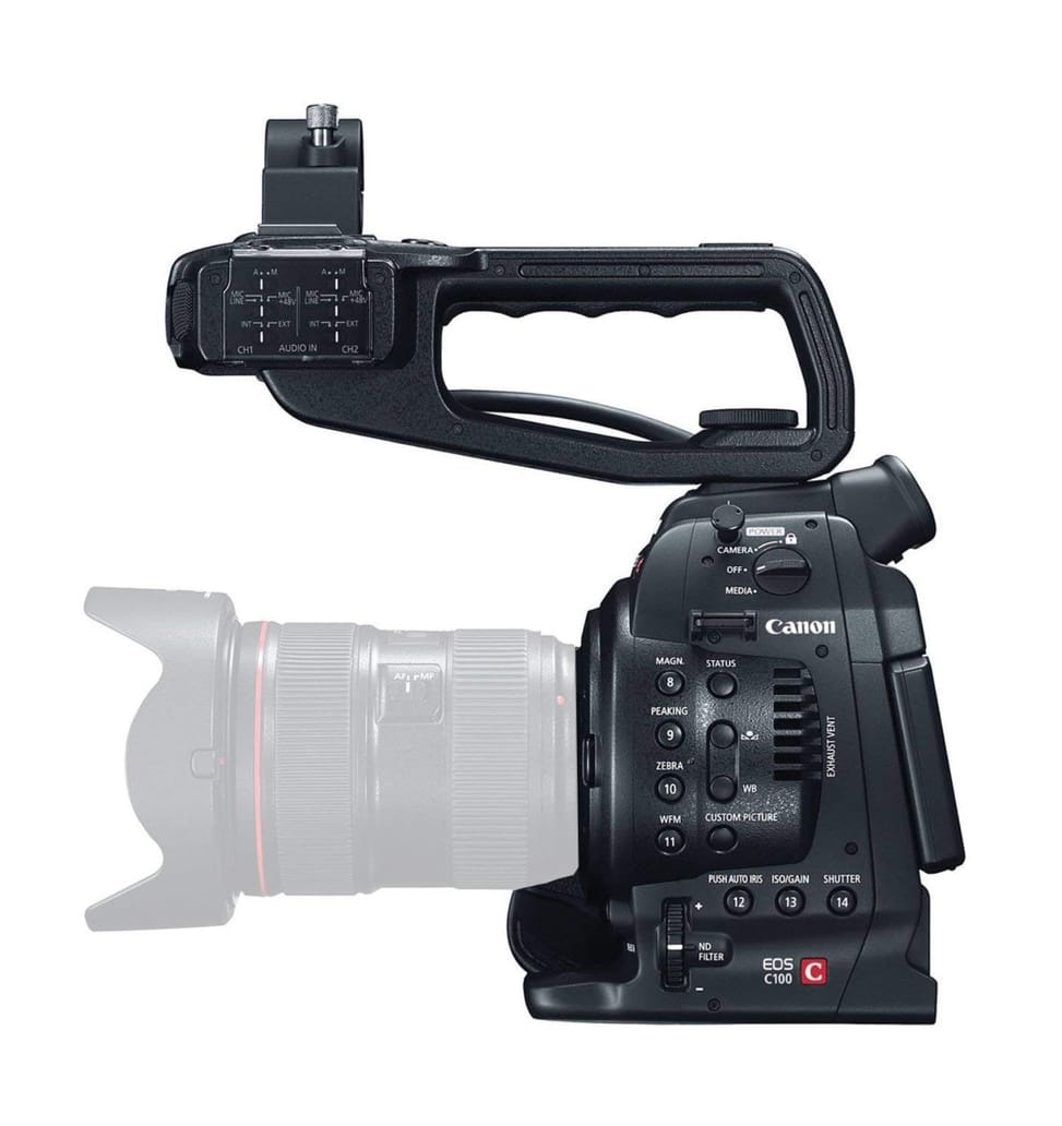 Appareil Photo Cinema Canon EOS C100 avec Objectif EF-S 18-55mm MF 3,5-5,6 IS II (6340B003AB) — image 3