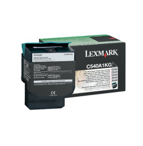 Cartouche toner Lexmark Return Programme (1K) C54x, X54x noir (C540A1KG)