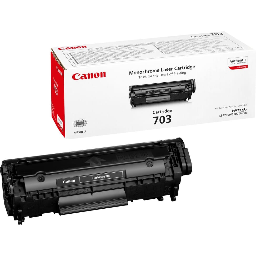 Canon 703 Noir - Toner Canon d'origine (7616A005BA) — image 1