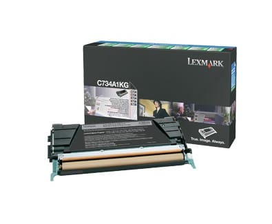 Cartouche toner Lexmark Return Programme Noir (8K) C734,C736,X734,X736,X738 (C734A1KG) — image 1