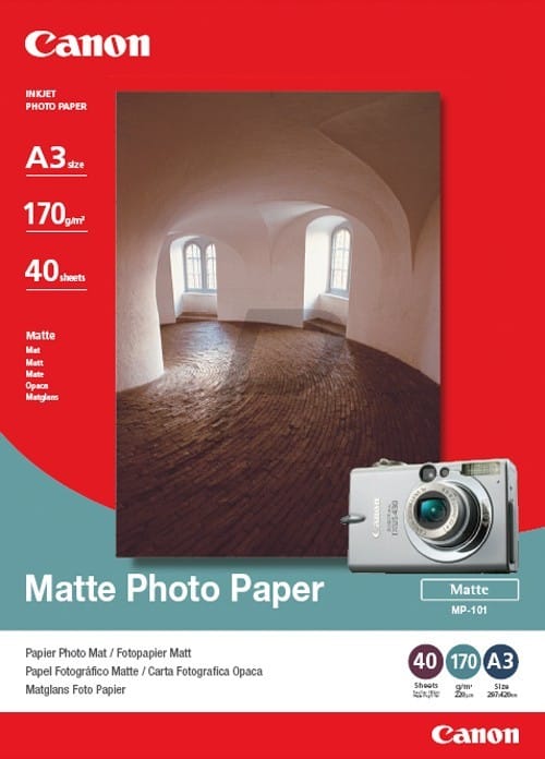 Papier Photos Canon MP-101 - 40 feuilles A3 de 170 g/m² (7981A008AC)