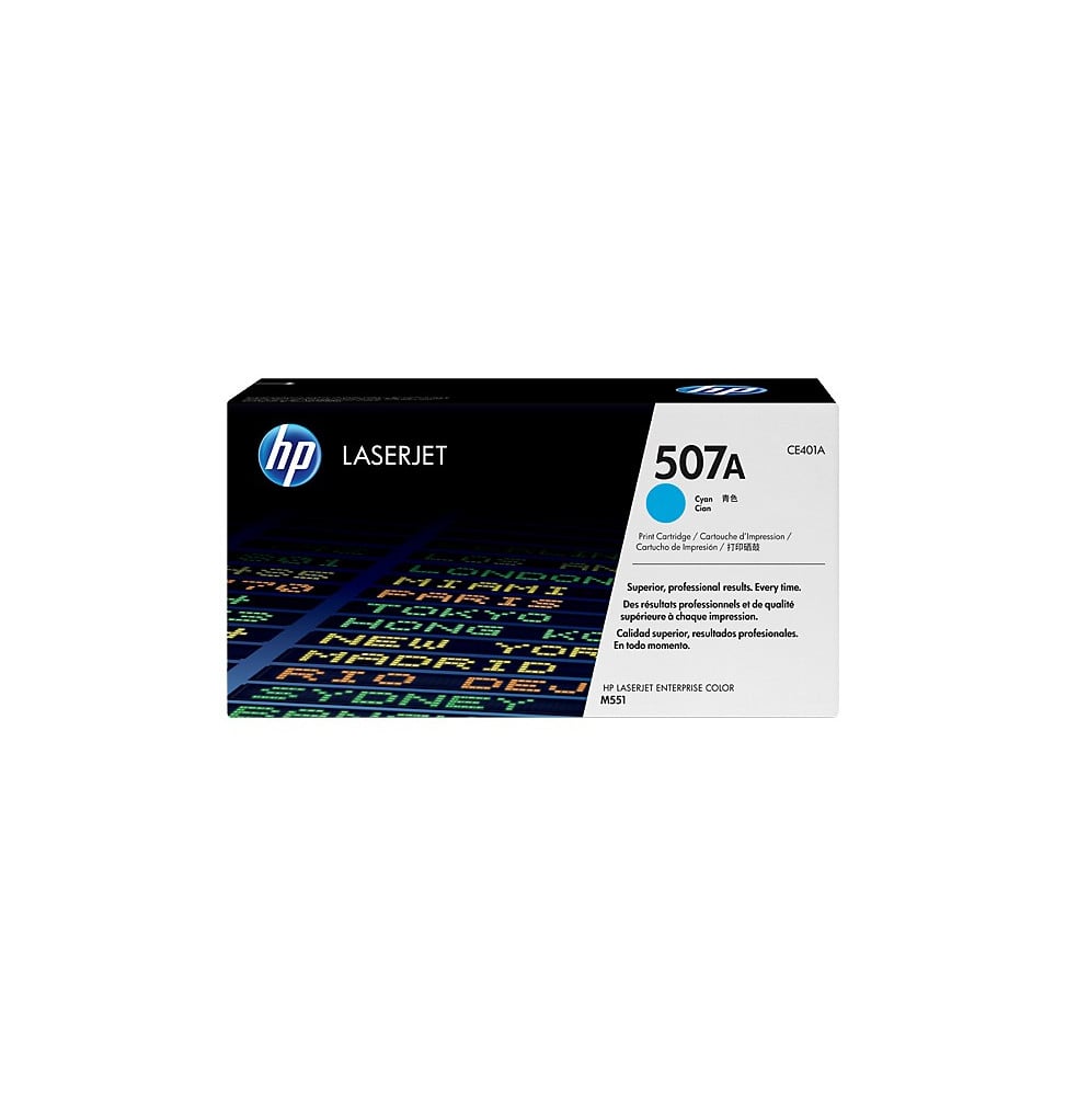 HP CE401YC Cyan - Toner HP LaserJet d'origine prix Maroc