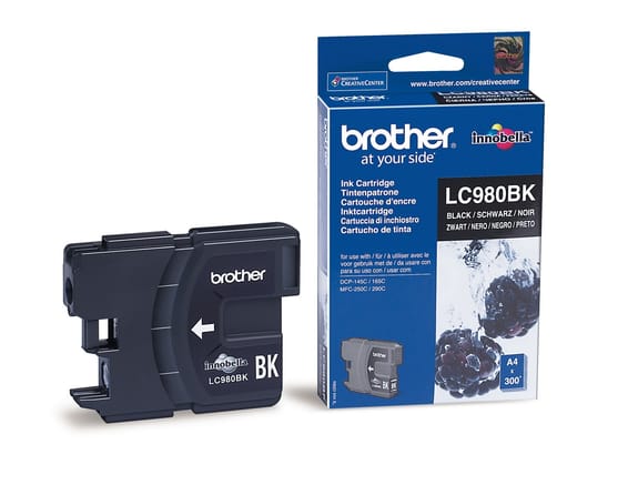 Cartouche d'encre Brother noir (LC980BK)
