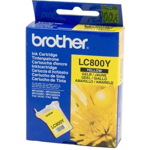 Cartouche d'encre Brother jaune (LC800Y)