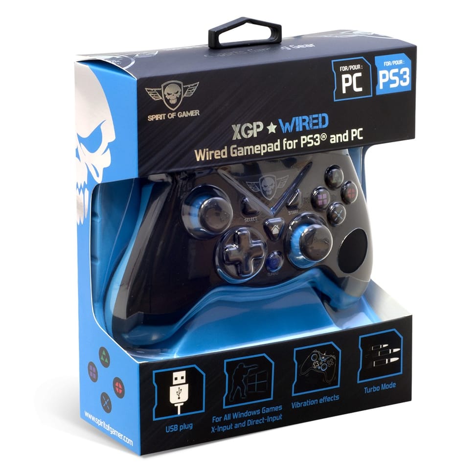 Manette de Jeu SpiritOfGamer XGP Wired pour Playstation 3 / PC (SOG-WXGP) — image 6