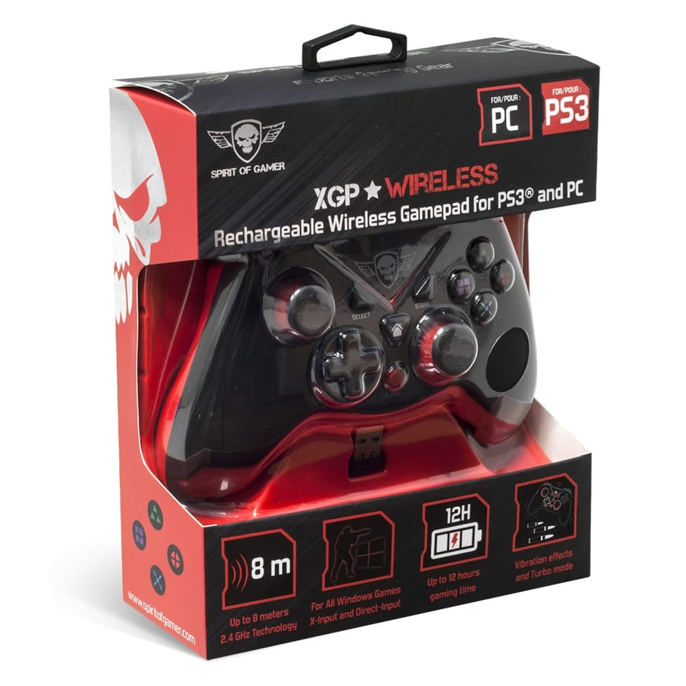 Manette de Jeu SpiritOfGamer XGP Wired Sans Fil pour Playstation 3 / PC (SOG-RFXGP) — image 6