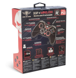 Manette de Jeu SpiritOfGamer XGP Wired Sans Fil pour Playstation 3 / PC (SOG-RFXGP)