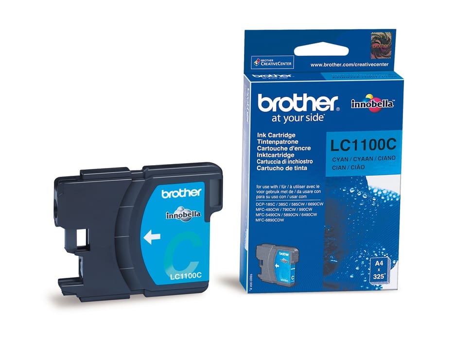 Cartouche d'encre Brother cyan (LC1100C) — image 2
