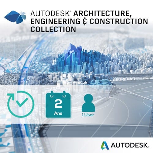 Pack AutoDesk - Architecture Engineering & Construction Collection IC - 1 Utilisateur - 2 ans (02HI1-WW9661-T295) — image 1