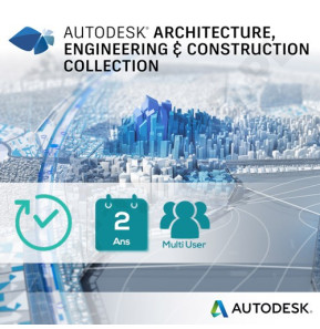 Pack AutoDesk - Architecture Engineering & Construction Collection IC - Multi-utilisateur - 2 ans (02HI1-WWN290-T275)
