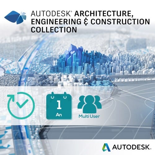 Pack AutoDesk - Architecture Engineering & Construction Collection IC - Multi-utilisateur - 1 an (02HI1-WWN582-T861) — image 1