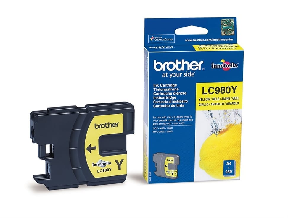 Cartouche d'encre Brother jaune (LC980Y) — image 2