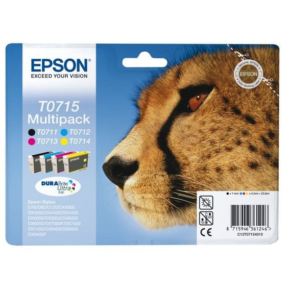 Multipack cartouche d'encre Epson 4 couleurs (C13T07154010)