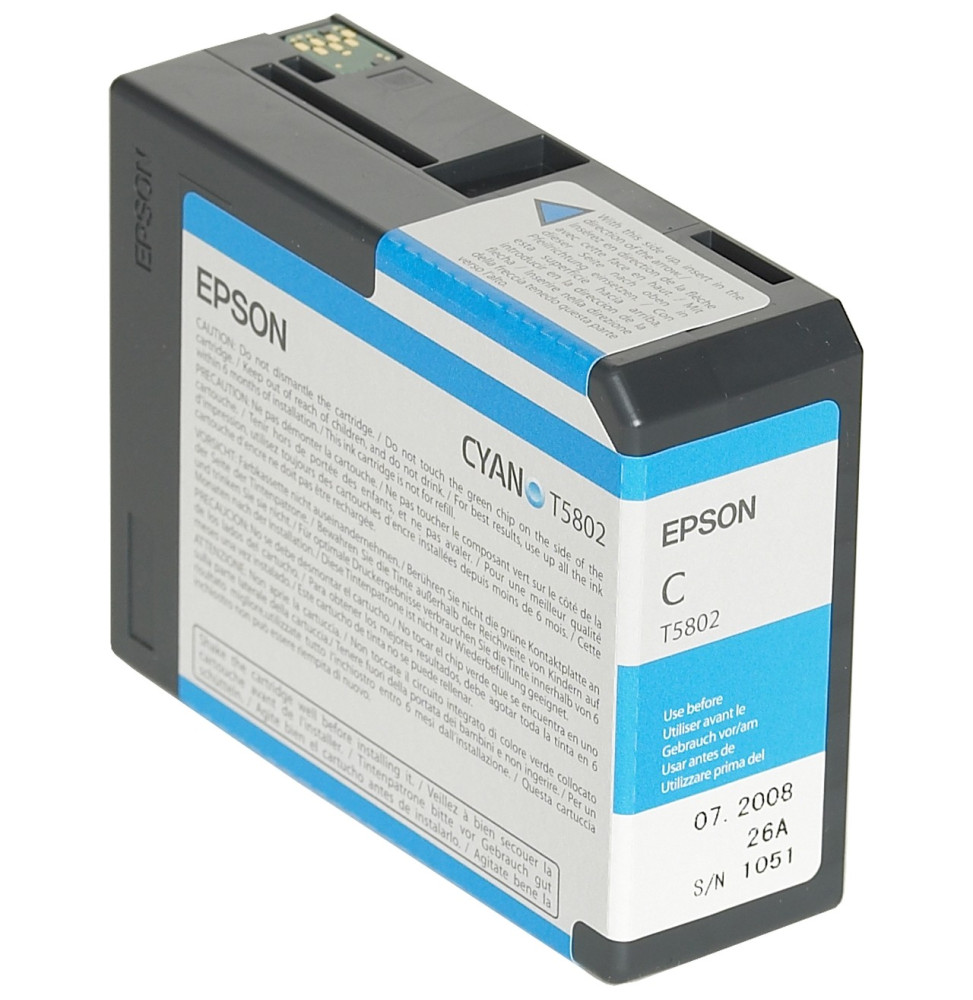 Cartouche d'encre Epson SP 3800/3800 (80ml) cyan (C13T580200)