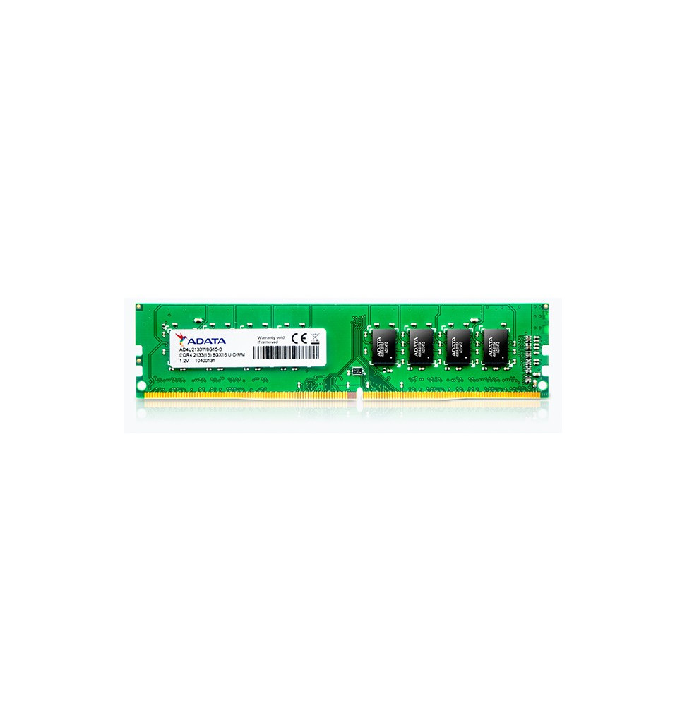 Barrette Mémoire ADATA DDR4 U-DIMM 8GB 2133 (15) - 1024MX8 - Pc Bureau (AD4U213338G15-S)