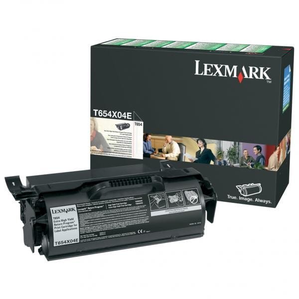 Cartouche toner Lexmark Return Programme très haute capacité (36K) T654, T656- noir (T654X04E) — image 1