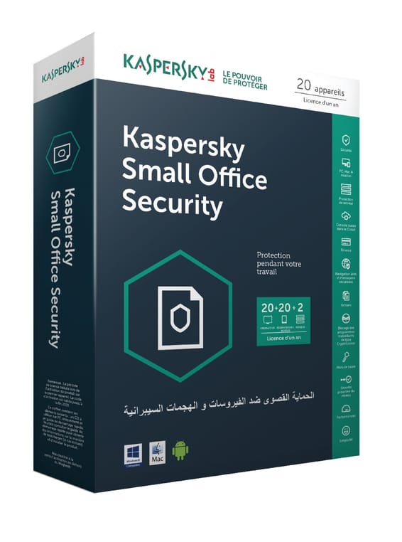 Kaspersky Small Office Security 6.0 - 2 Serveurs - 20 Postes