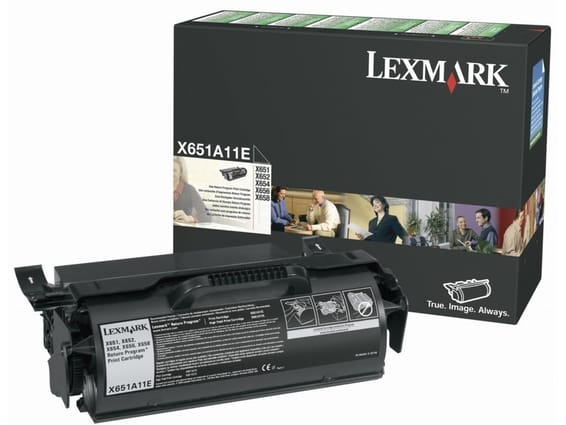 Cartouche toner Lexmark Return Programme (7K) X65x noir (X651A11E)