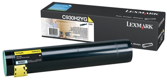 Cartouche toner Lexmark haute capacité (24K) C935 jaune (C930H2YG)