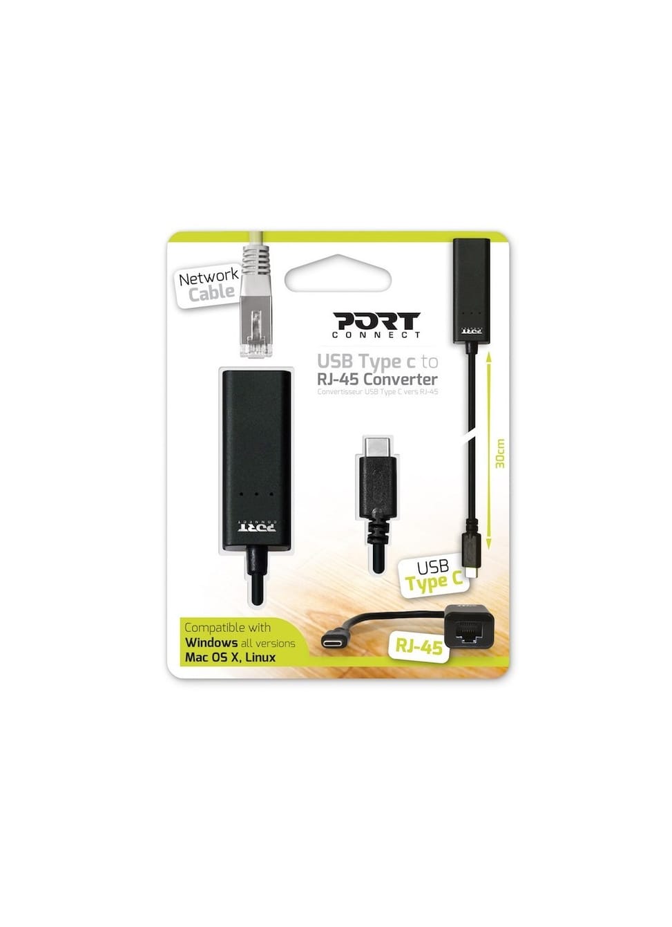 Câble Convertisseur USB Port Designs Type C vers RJ-45 (900126) — image 8
