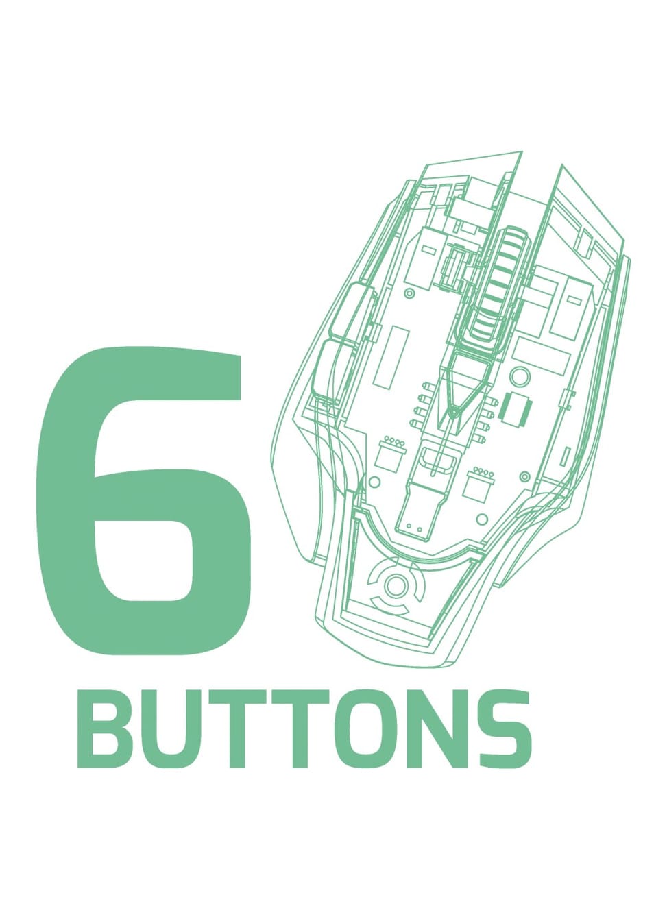 Souris de jeu Port Designs AROKH X-1 - 6 boutons (901400) — image 7