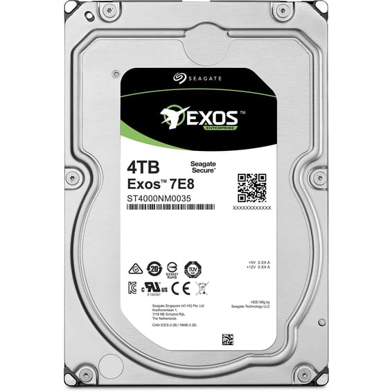 Disque dur externe d'entreprise Seagate Exos 7E8 SATA 3,5" 512n