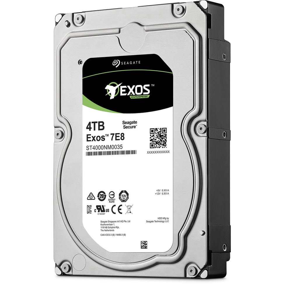 Disque dur externe d'entreprise Seagate Exos 7E8 SATA 3,5" 512n