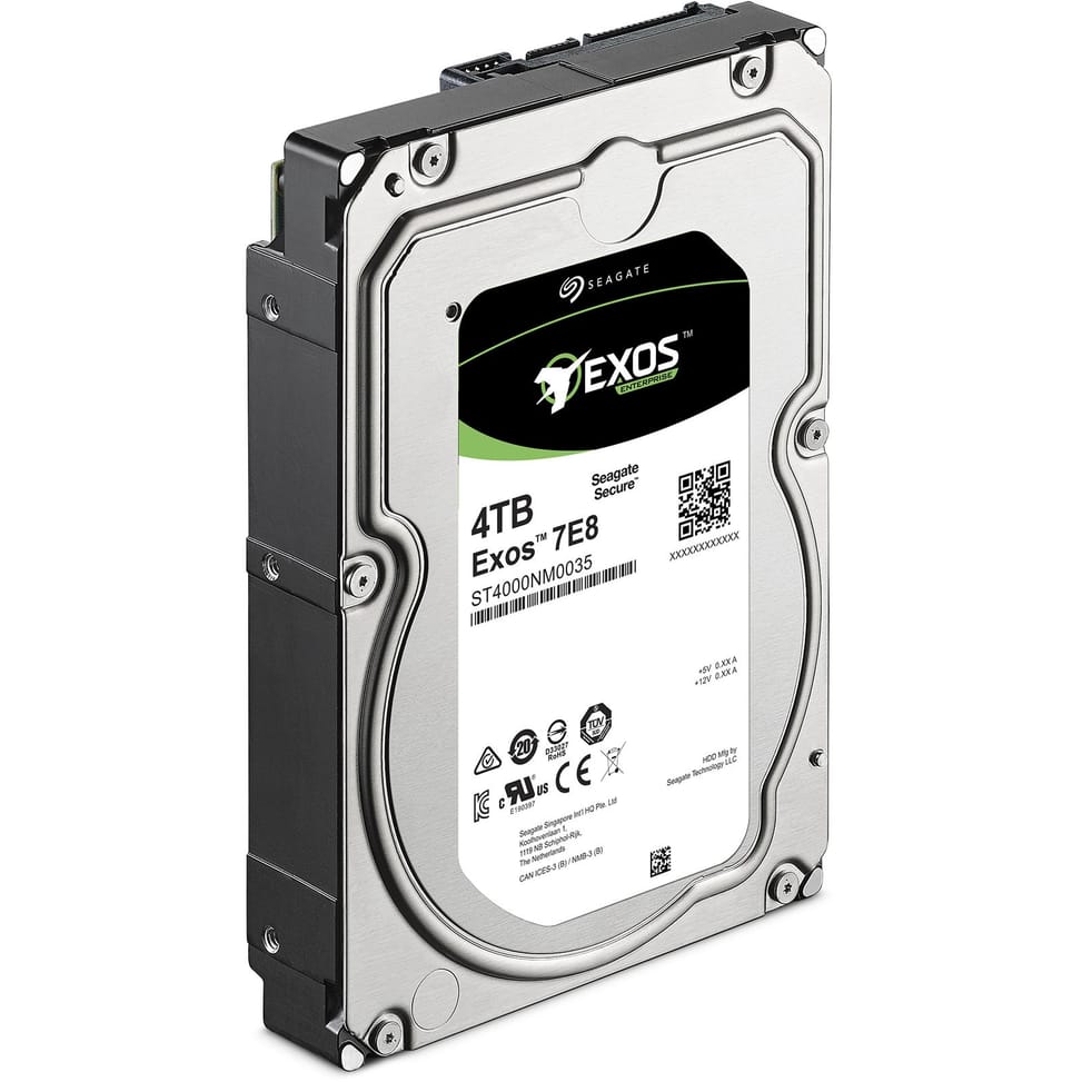Disque dur externe d'entreprise Seagate Exos 7E8 SATA 3,5" 512n