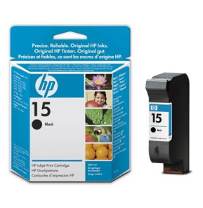 Cartouche d'impression jet d'encre noire HP 15 - Faible utilisation (C6615NE)