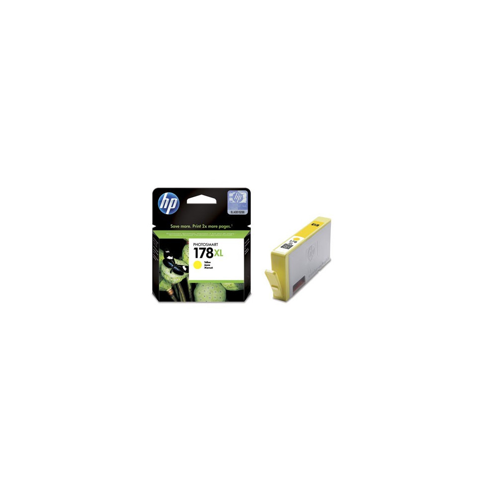 HP 178XL Jaune - Cartouche d'encre grande capacité HP d'origine (CB325HE)