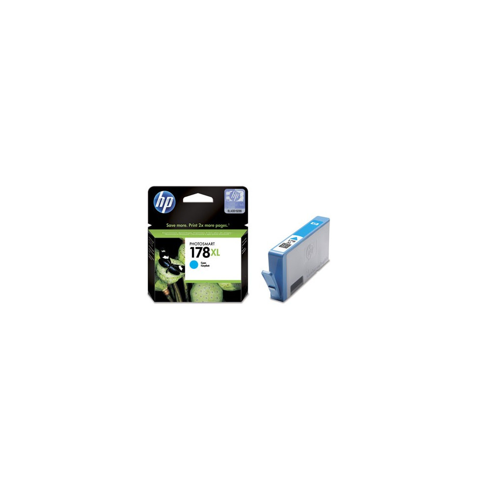 HP 178XL Cyan - Cartouche d'encre grande capacité HP d'origine (CB323HE)